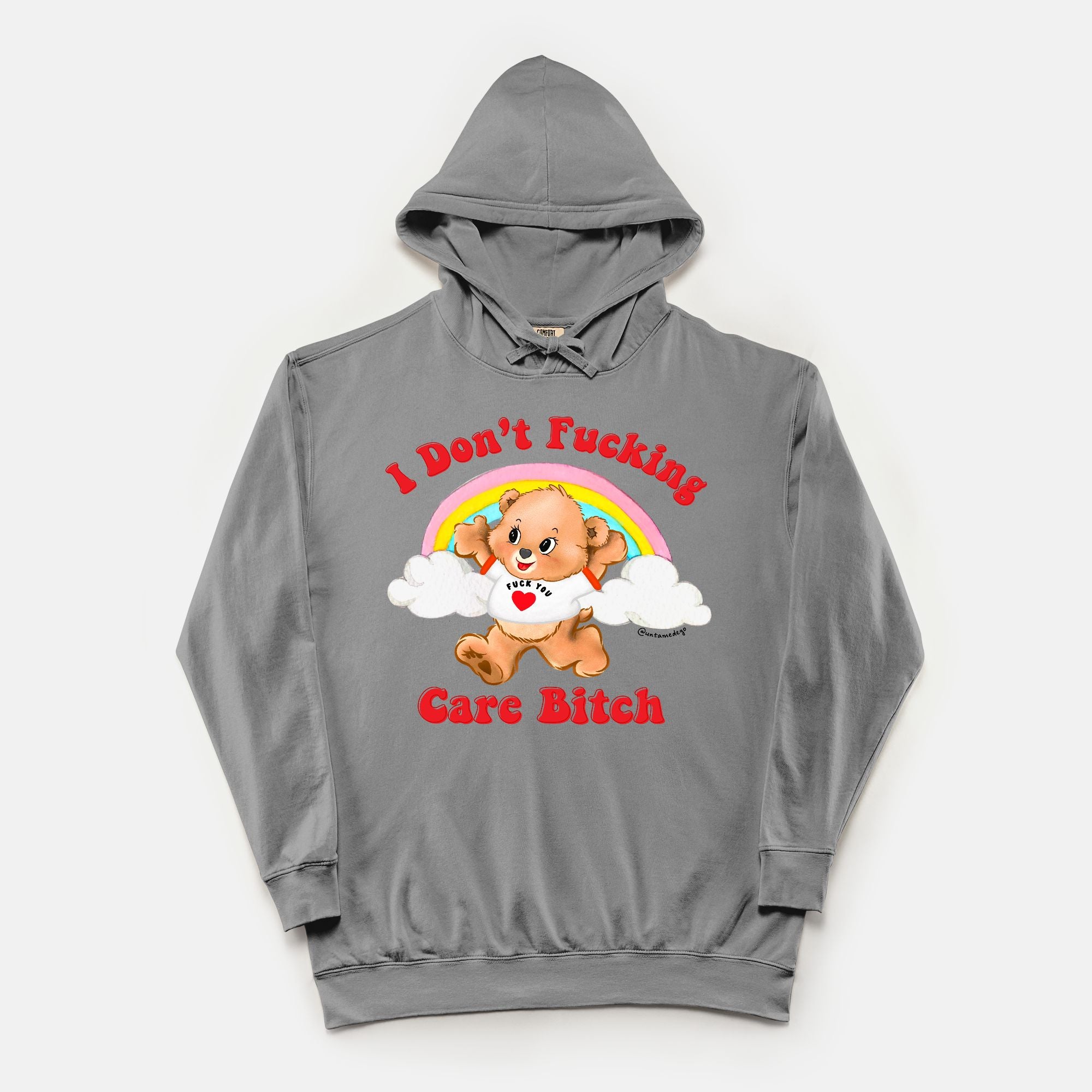 I Don't Fucking Care Bitch Vintage Hoodie