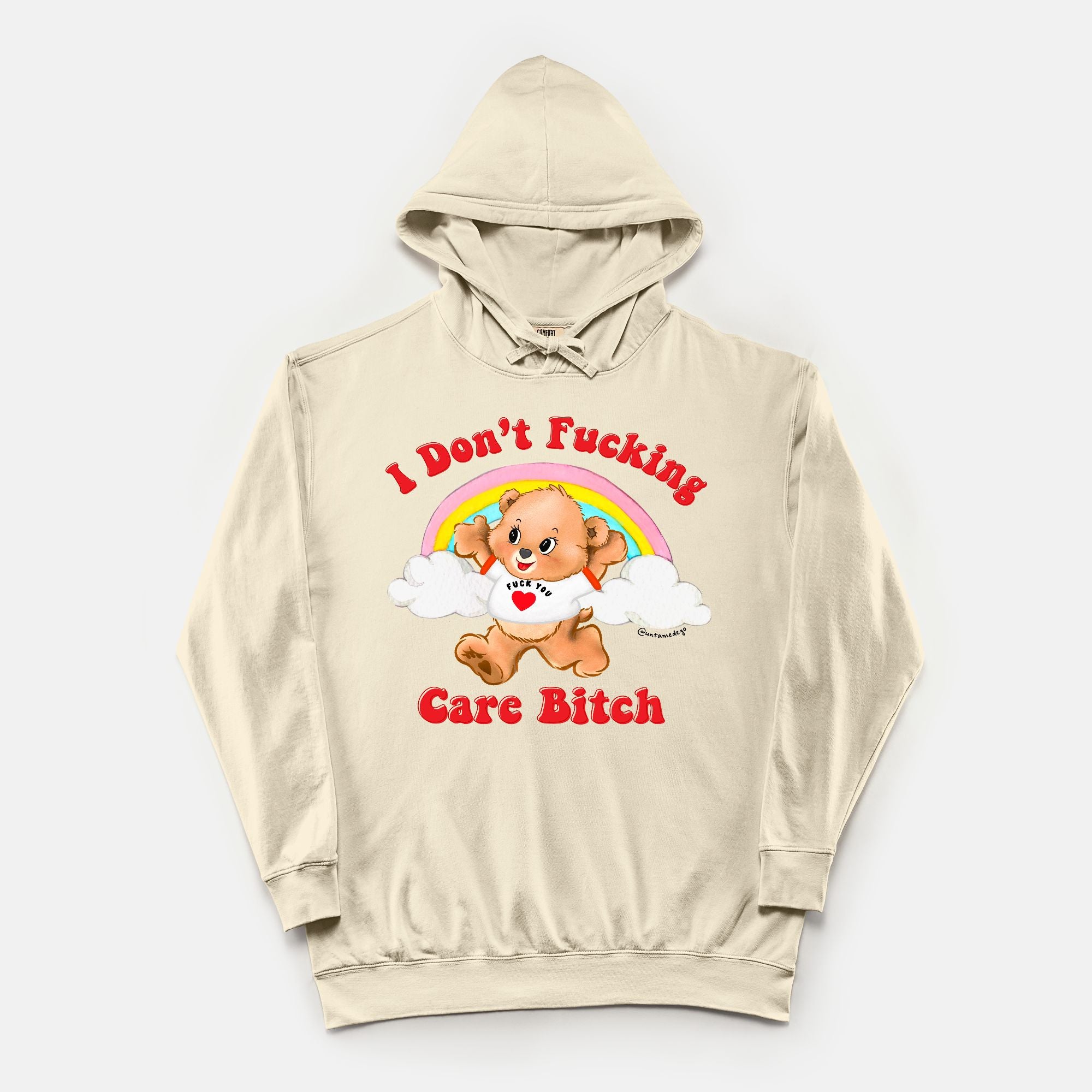 I Don't Fucking Care Bitch Vintage Hoodie