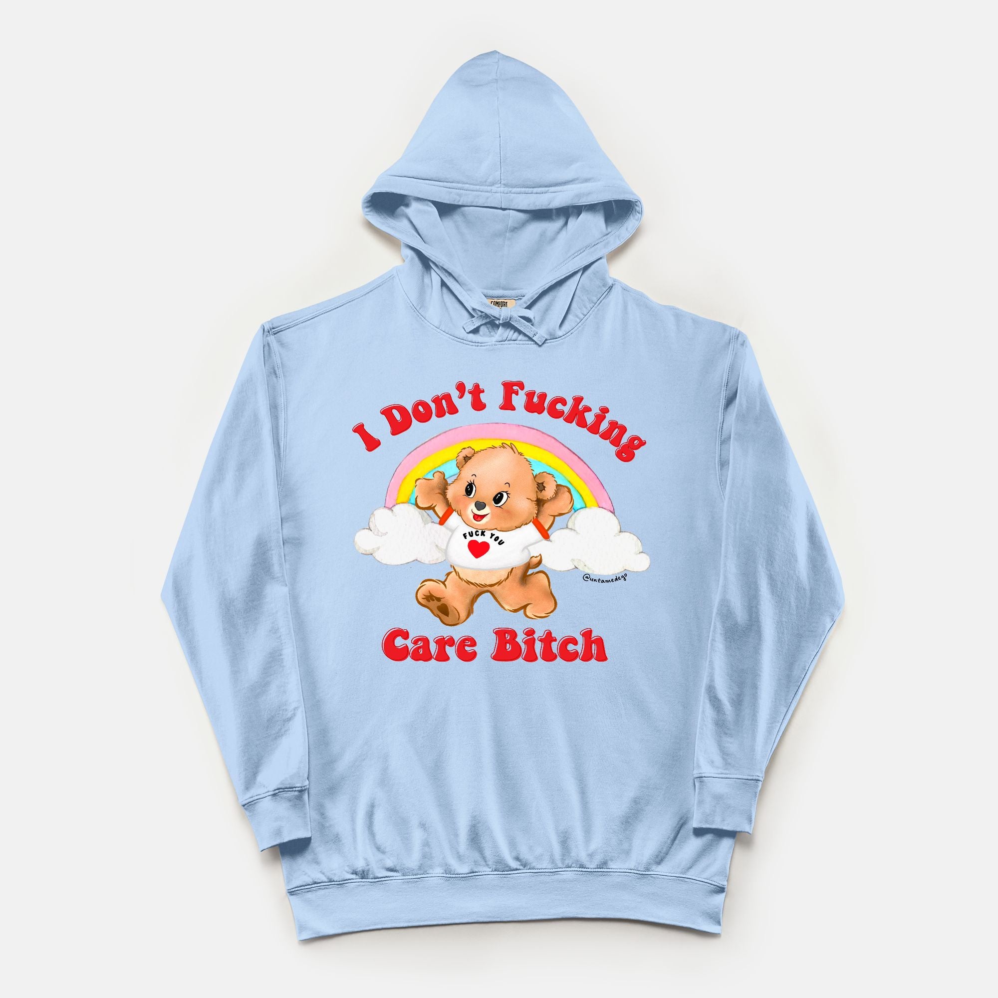 I Don't Fucking Care Bitch Vintage Hoodie