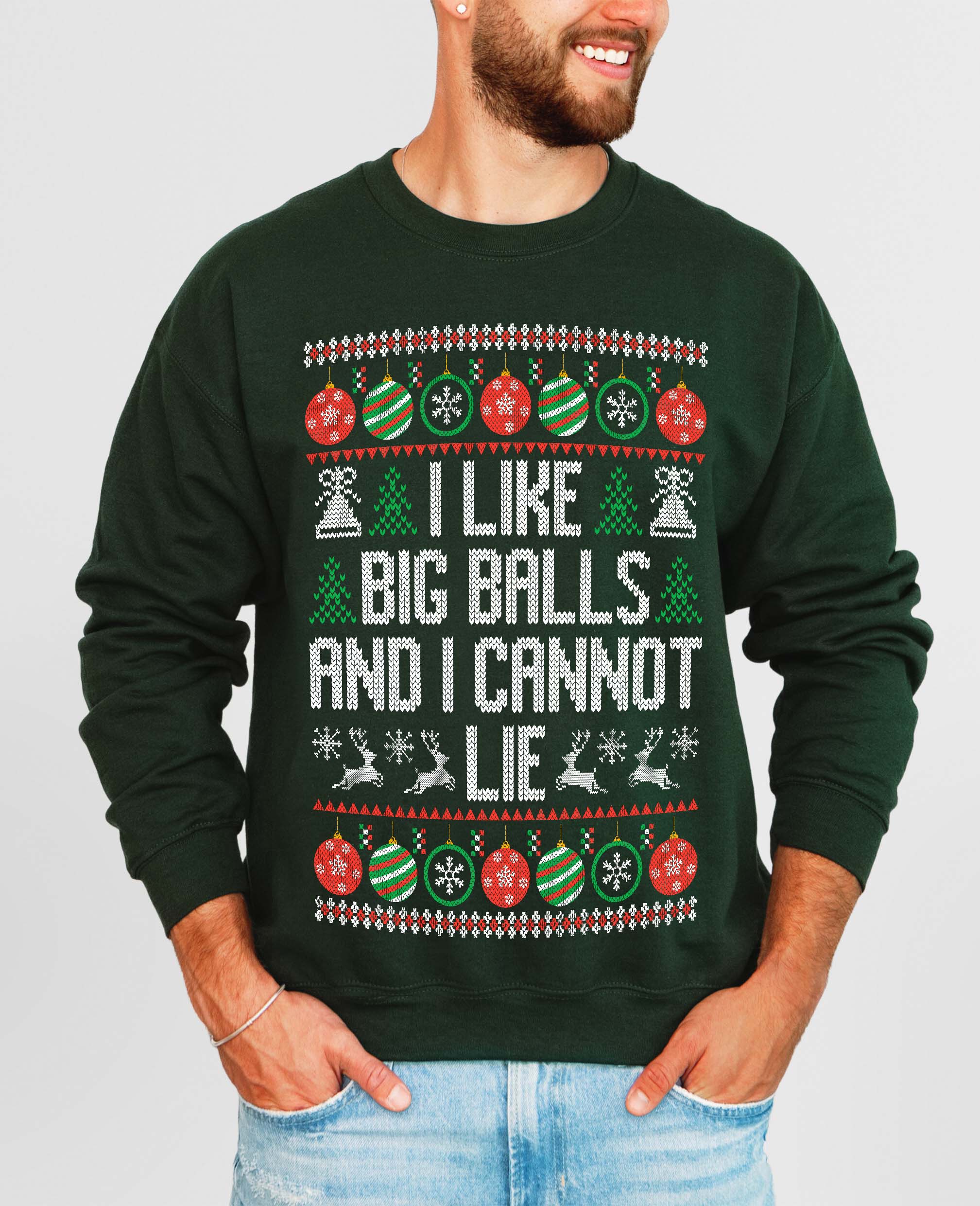 Balls ugly christmas sweater best sale