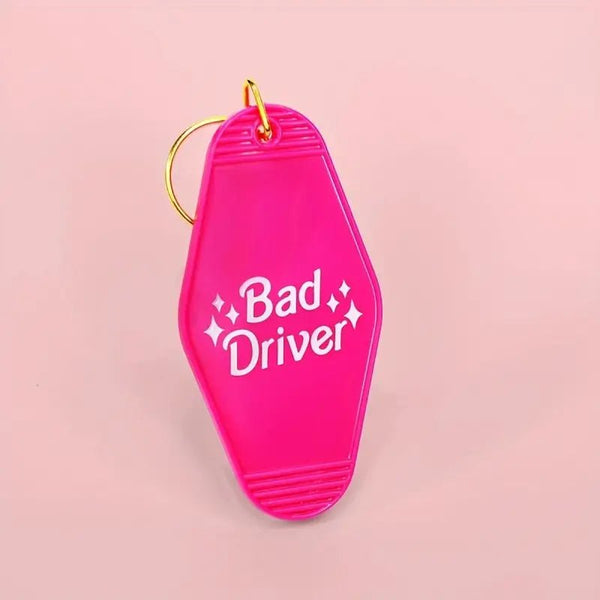 Bad Driver Motel Keychain