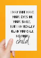 Glad You Call Me Your Child Stepdad Greeting Card - UntamedEgo LLC.