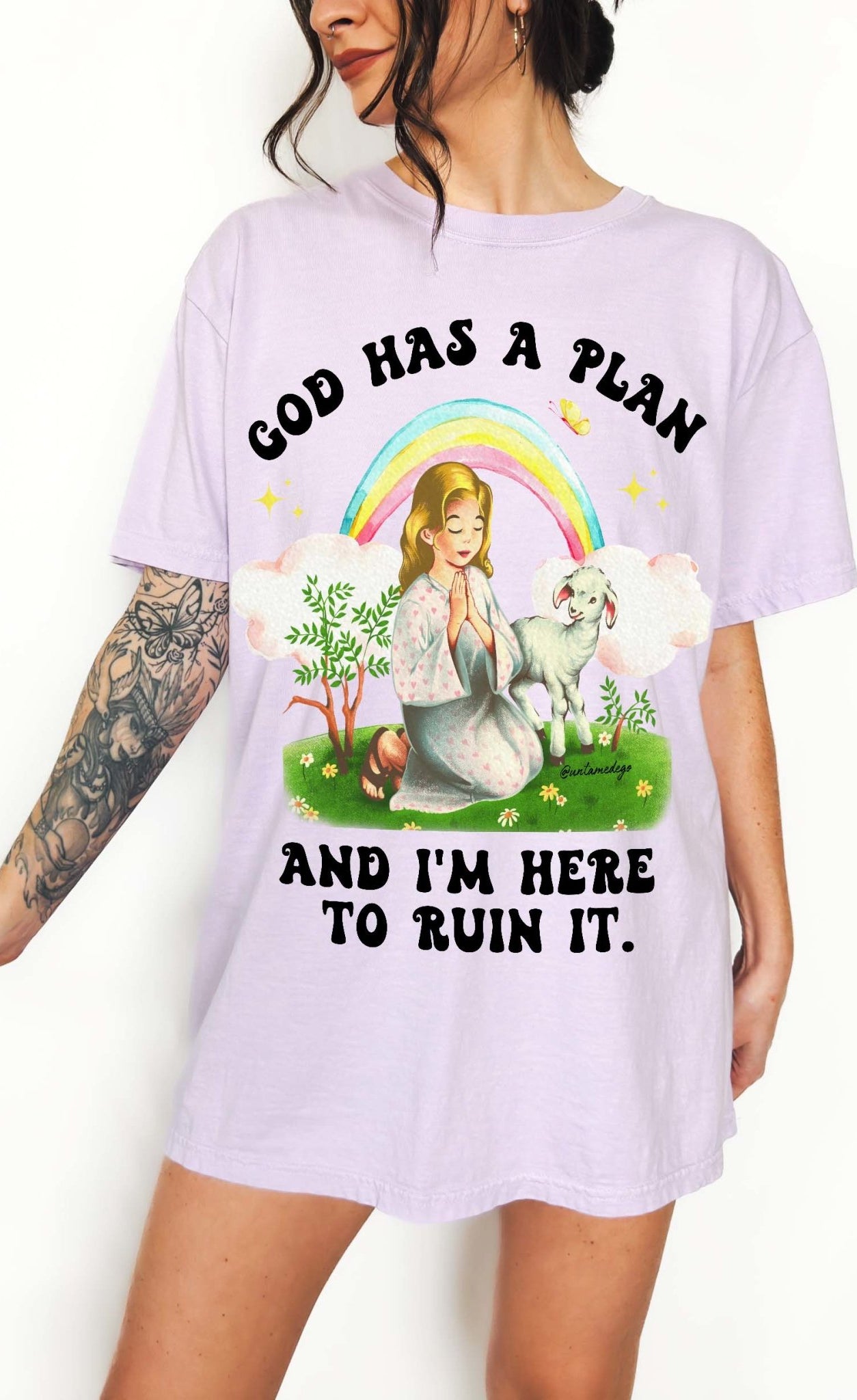 God Has A Plan And I'm Here To Ruin It Tee - UntamedEgo LLC.