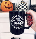 Hocus Pocus I Need Coffee To Focus Halloween Mug - UntamedEgo LLC.