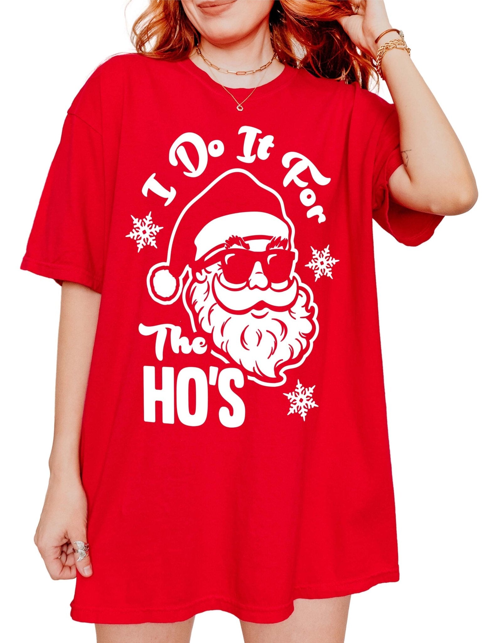 I Do It For The Ho's Christmas Santa Sweater Crew - UntamedEgo LLC.