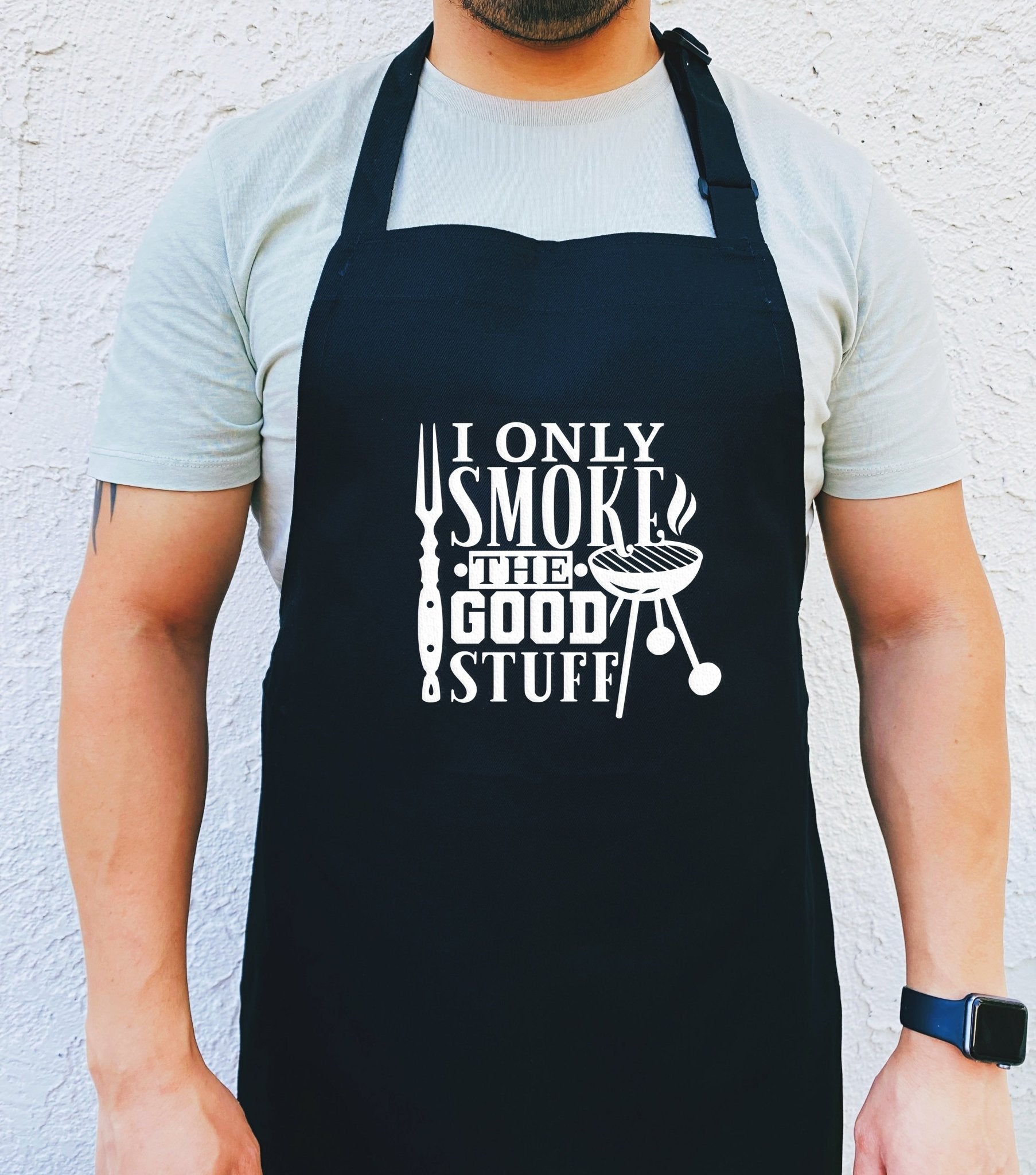 I Only Smoke The Good Stuff Apron - UntamedEgo LLC.