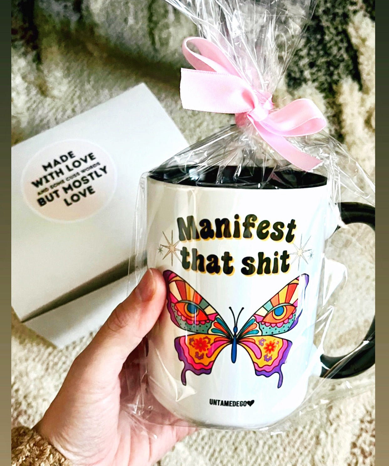 Manifest That Shi* Butterfly 15oz Mug - UntamedEgo LLC.