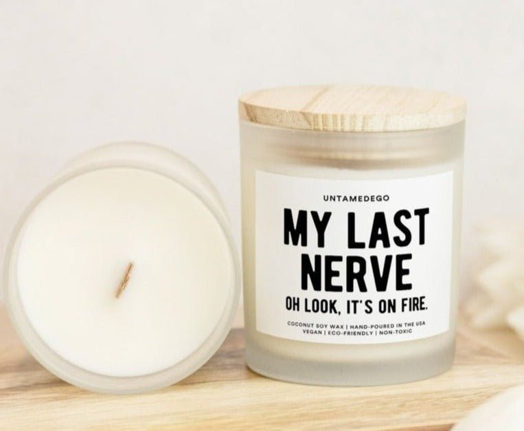 Funny mom's last nerve soy blend wax candle