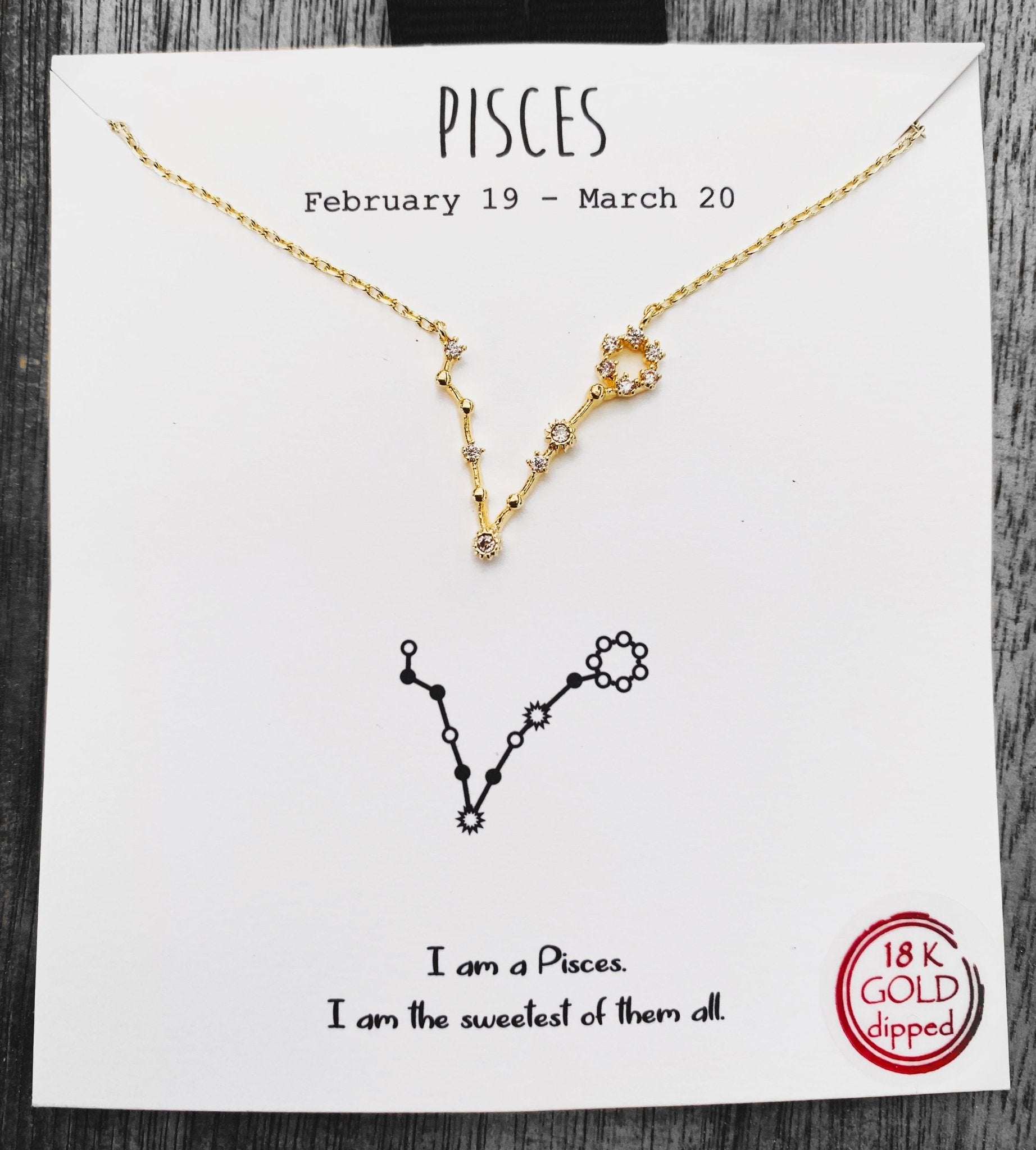 Pisces Constellation Star Charm Necklace - UntamedEgo LLC.