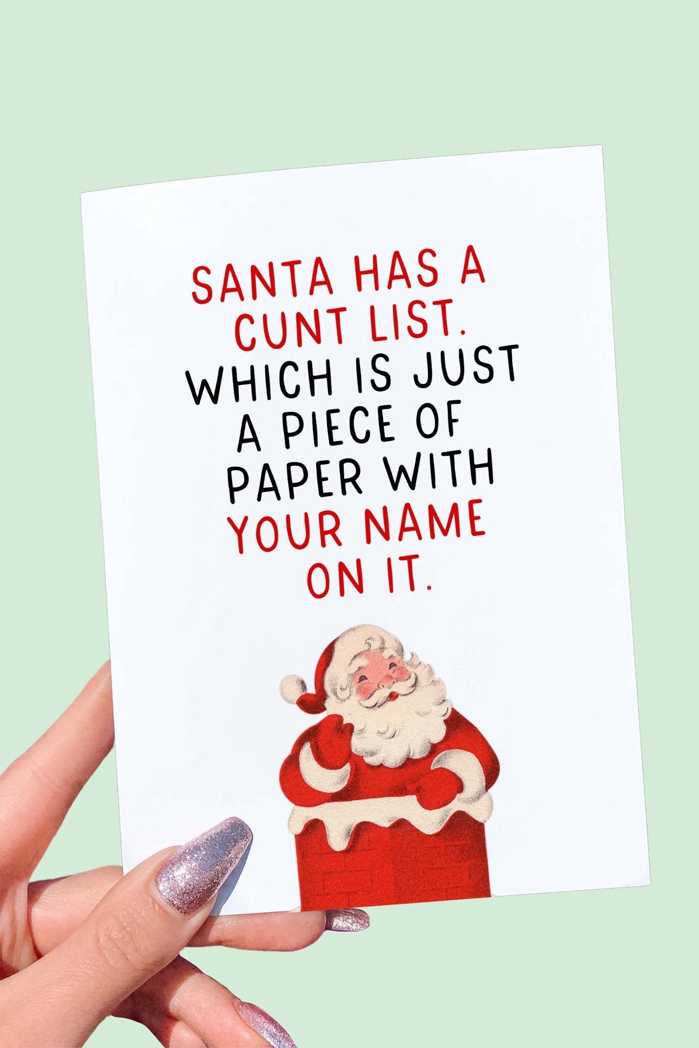 Santa Has A Cunt List - UntamedEgo LLC.