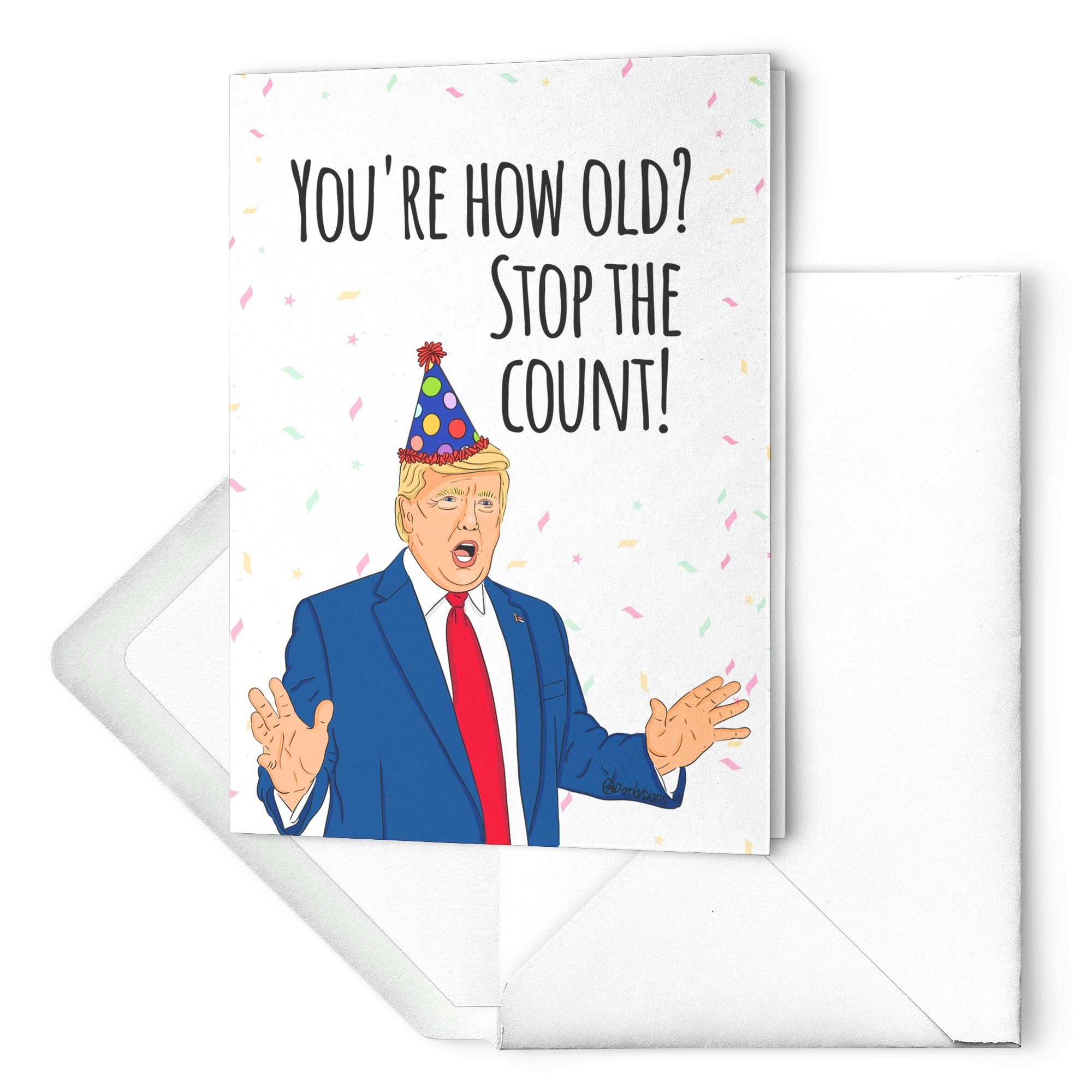 Happy Canada Day Funny Trump Hat Humor Card