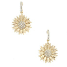 Sunflower Rhinestone Drop Earrings - UntamedEgo LLC.