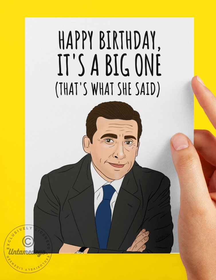 That’s What She Said Birthday card Birthday Greeting Card - UntamedEgo LLC.