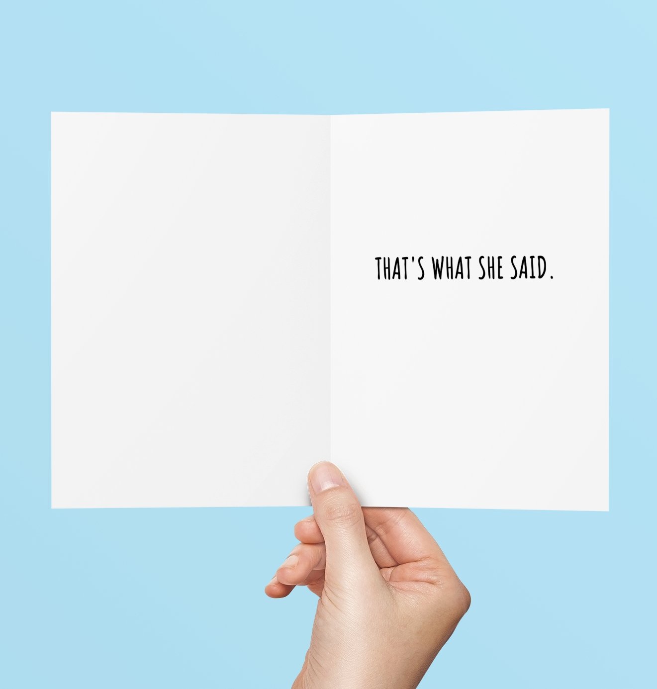 That's What She Said Christmas Card- Michael Scott Greeting Card - UntamedEgo LLC.