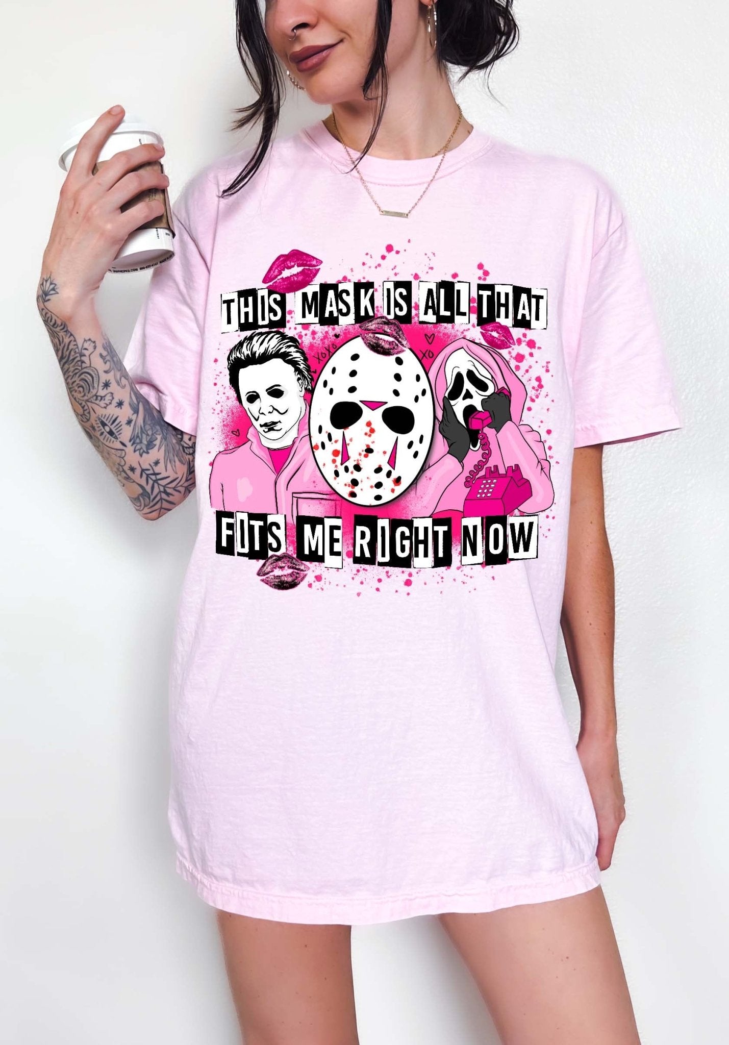 This Mask Is All That Fits Me Right Now Halloween Horror Tee - UntamedEgo LLC.